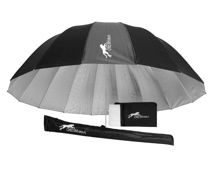 65" Pebble Silver Deep Umbrella with Diffuser - Image 2