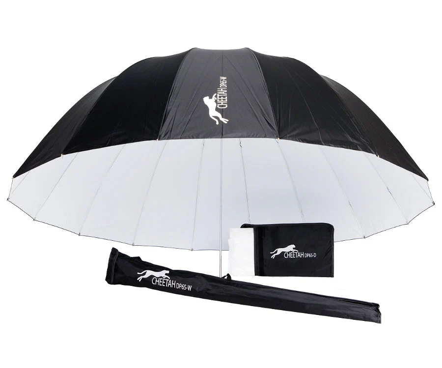 65" White Deep Umbrella with Diffuser - Image 2