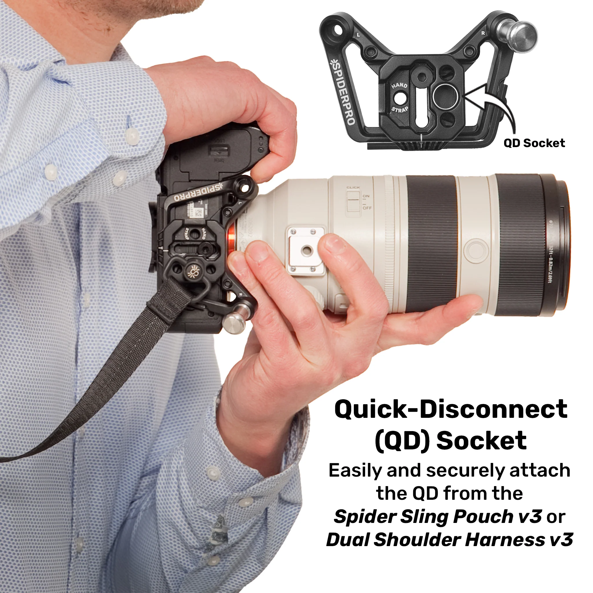 1220: SpiderPro Dual Camera System v3 - For DLSR + Mirrorless Cameras - Image 22