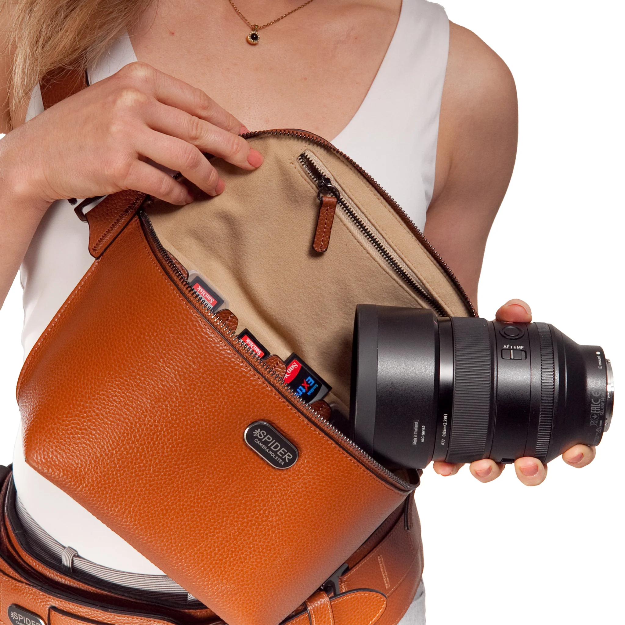 1540: SpiderPro Leather Sling Pouch - Image 12