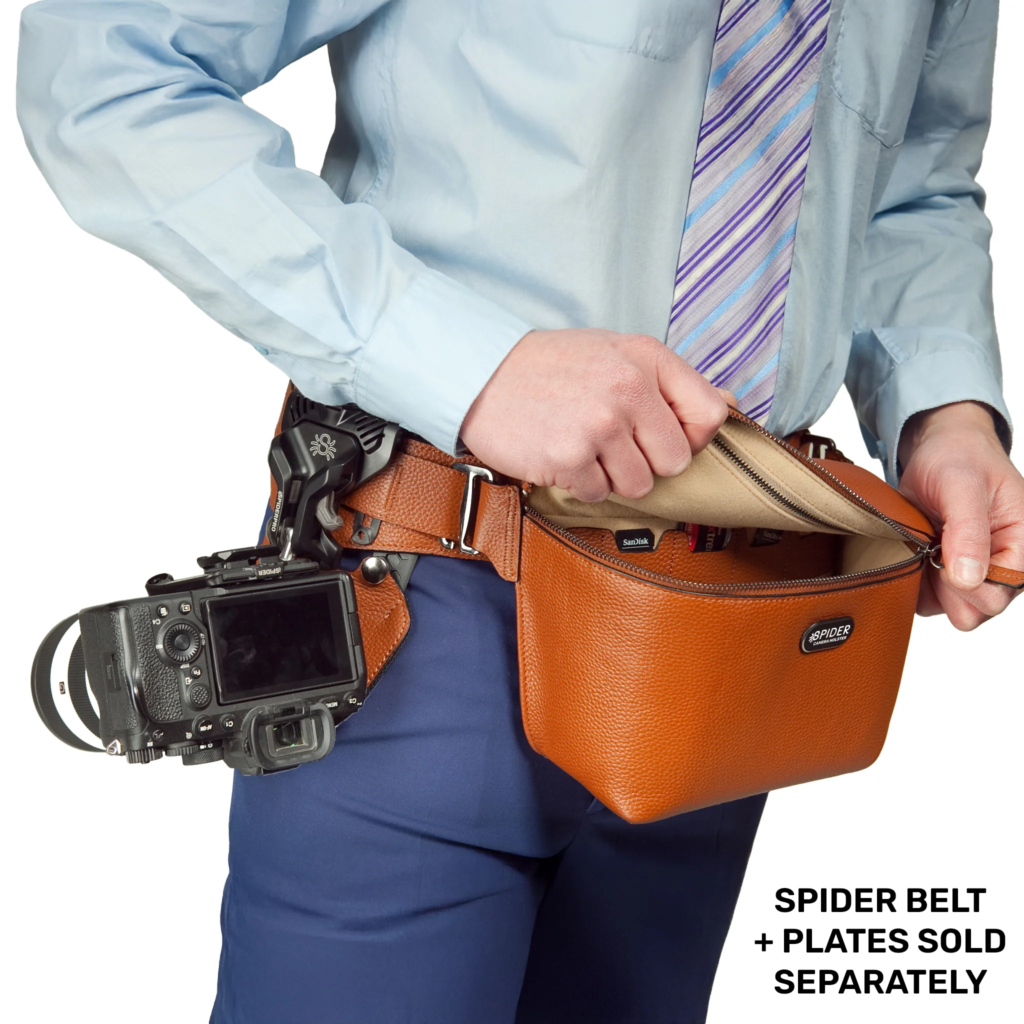 1540: SpiderPro Leather Sling Pouch - Image 15