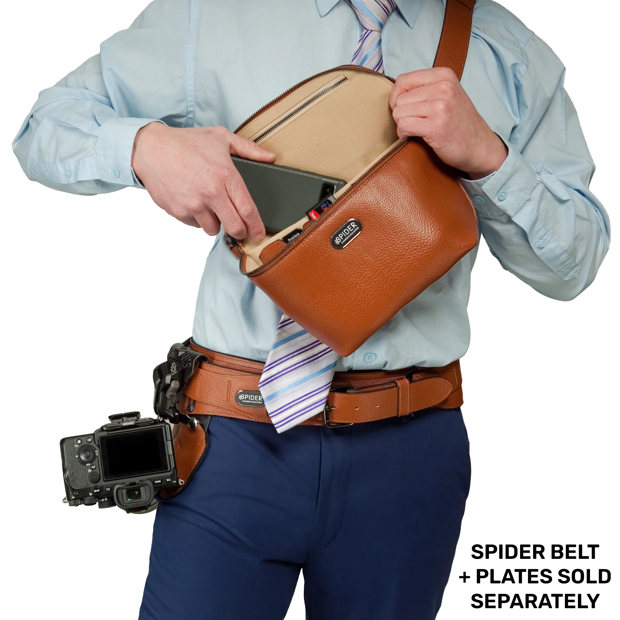 1540: SpiderPro Leather Sling Pouch - Image 18