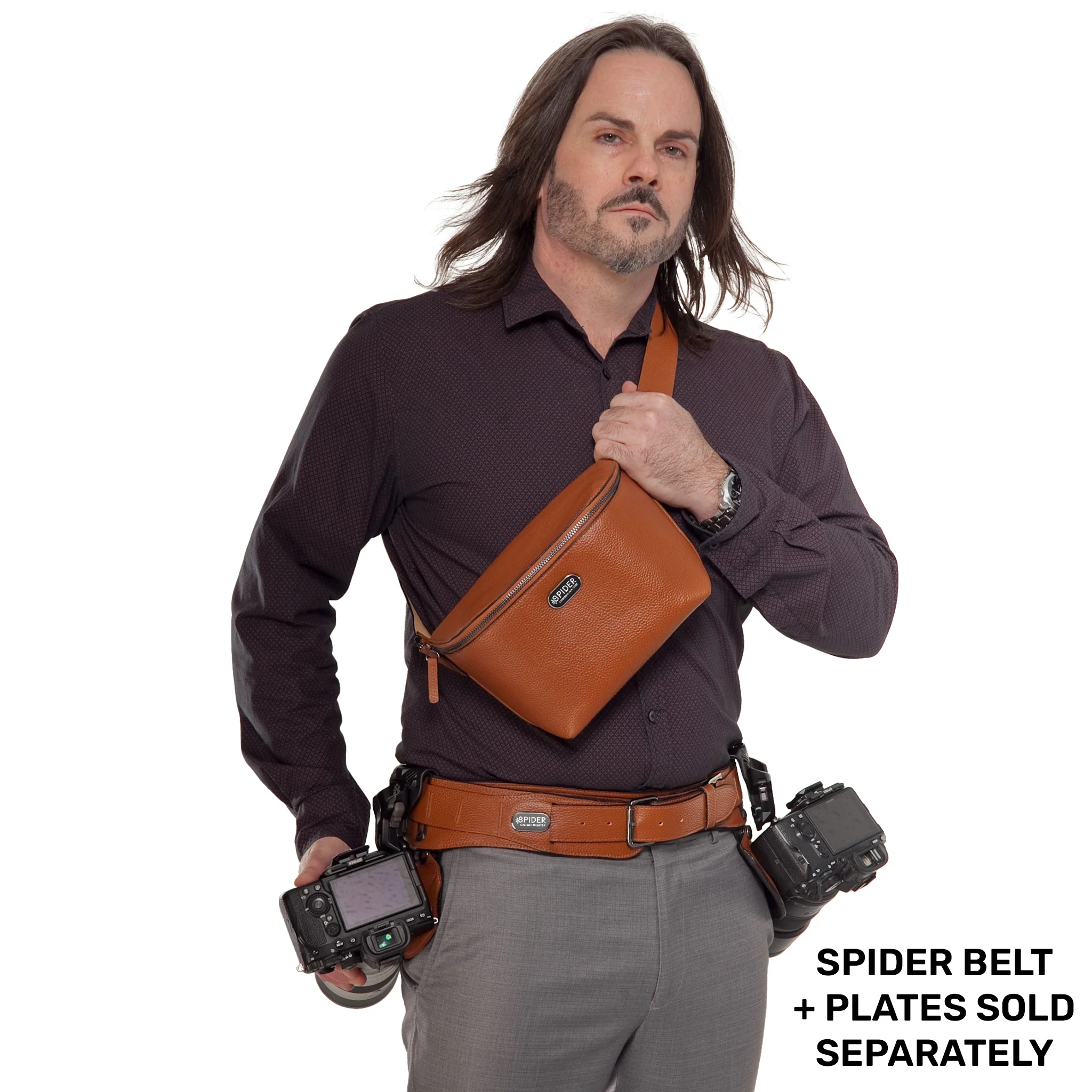 1540: SpiderPro Leather Sling Pouch - Image 19