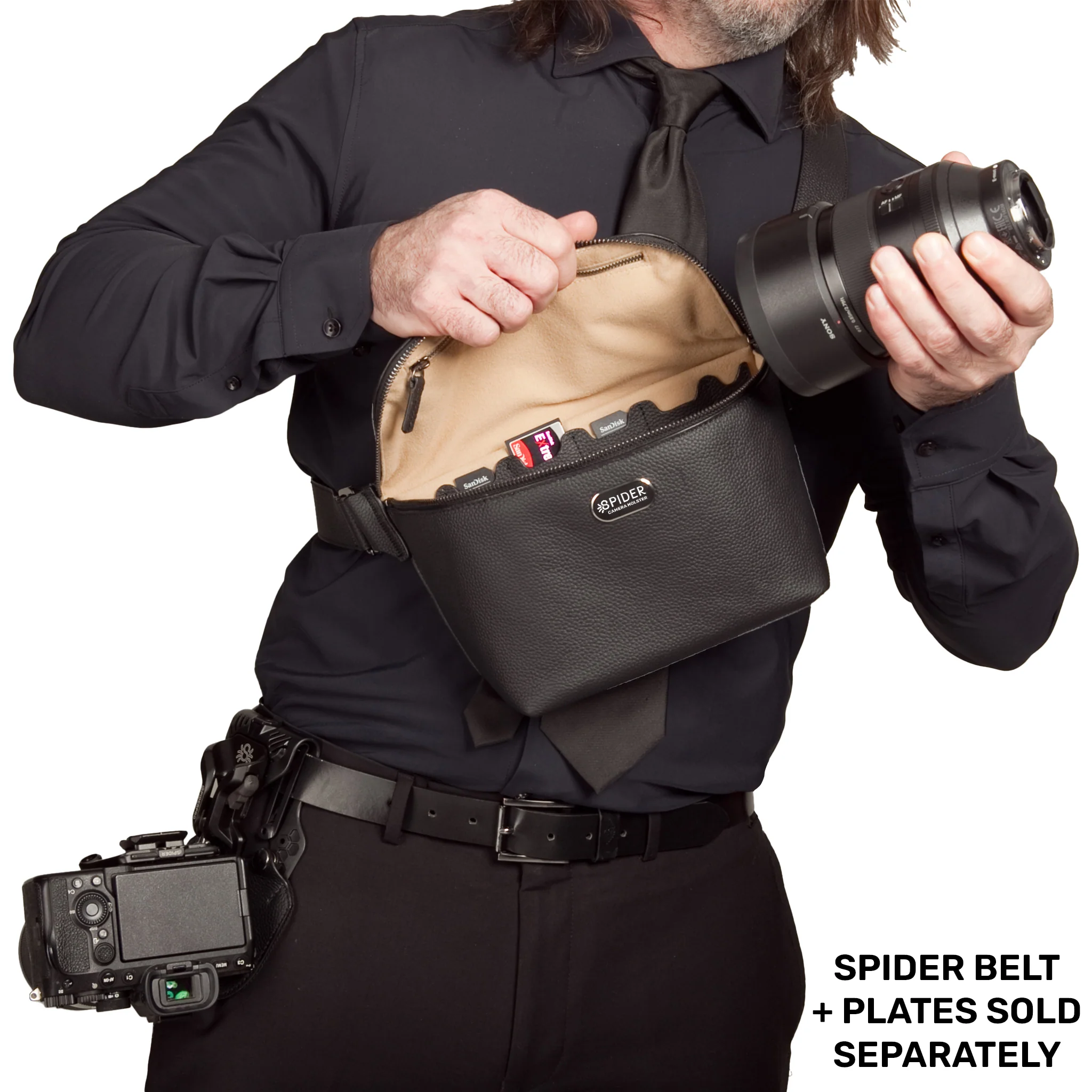 1540: SpiderPro Leather Sling Pouch - Image 8